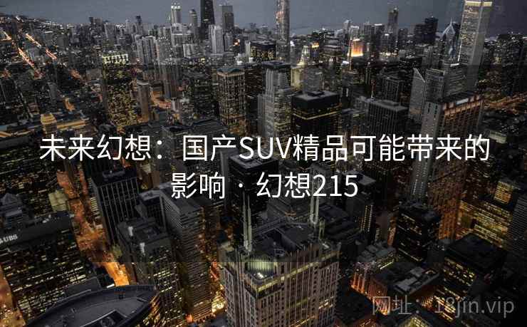 未来幻想：国产SUV精品可能带来的影响 · 幻想215